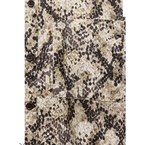 BNWT ZARA WOMENS COLLECTION ANIMAL PRINT SHIRT Size  S - Picture 3 of 10